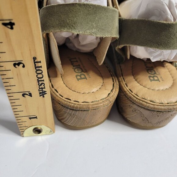 BORN Leather Alianna Platform Comfort Clogs Women Size 6 - Picture 8 of 14